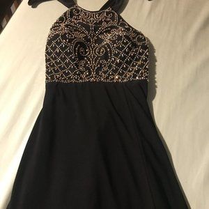 Morgan & Co Black Prom Dress Size 5/6